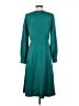 Ann Taylor 100% Polyester Teal Casual Dress Size 4 - photo 2