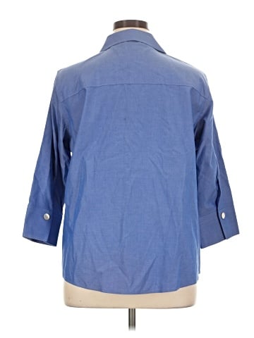 Foxcroft 3/4 Sleeve Button-Down Shirt (view 2)