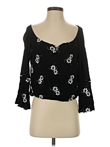 Sun & Shadow 3/4 Sleeve Blouse (view 1)