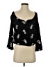 Sun & Shadow Black 3/4 Sleeve Blouse Size S - photo 1
