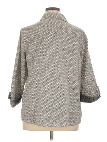 Foxcroft 3/4 Sleeve Button-Down Shirt (view 2)