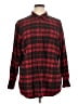 L.L.Bean 100% Cotton Plaid Red Long Sleeve Button-Down Shirt Size 1X - photo 1