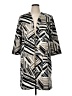 Kasper Graphic Black Ivory Coat Size 14 - photo 1