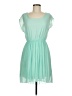 Alya 100% Polyester Solid Teal Cocktail Dress Size M - photo 1