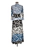 Gabby Skye Print Blue Casual Dress Size 6 - photo 2
