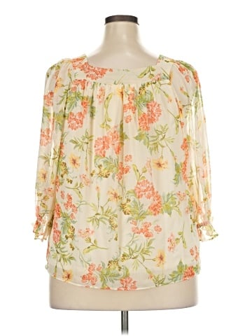 Lauren Conrad 3/4 Sleeve Blouse (view 2)