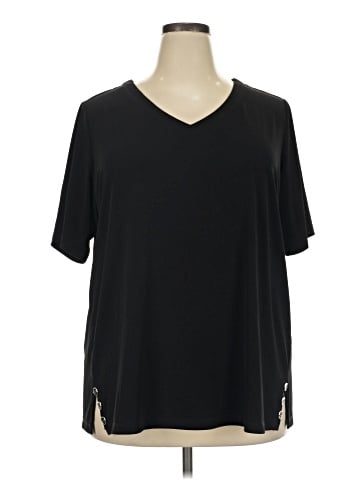 Susan Graver Short Sleeve Top (view 1)