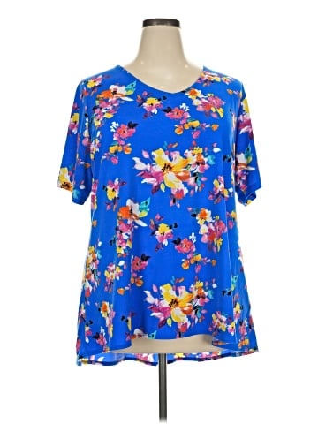 Susan Graver Short Sleeve Blouse (view 1)