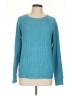 Chaps Solid Teal Pullover Sweater Size L - photo 1