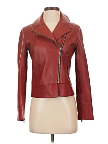 Massimo Dutti Faux Leather Jacket (view 1)
