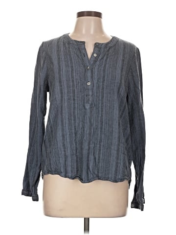 Bleu Long Sleeve Henley (view 1)