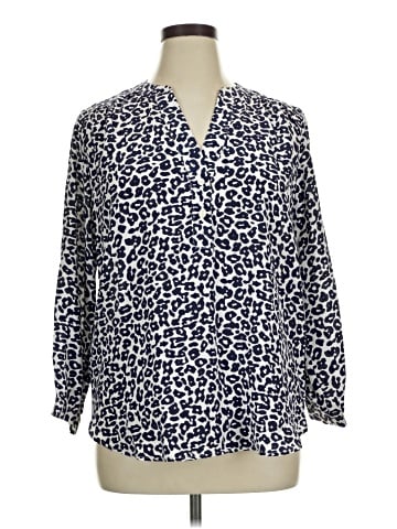 Amour Vert 3/4 Sleeve Silk Top (view 1)