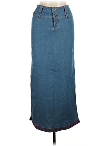 Ecko Red Denim Skirt (view 1)