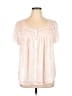 Torrid 100% Polyester Pink Short Sleeve Blouse Size 1X Plus (1) - photo 1