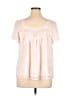 Torrid 100% Polyester Pink Short Sleeve Blouse Size 1X Plus (1) - photo 2