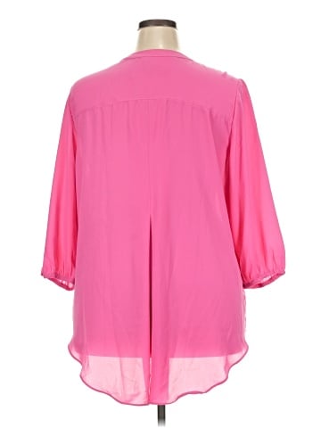 Melissa McCarthy Seven7 3/4 Sleeve Blouse (view 2)
