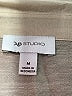 AB Studio Tan 3/4 Sleeve Button-Down Shirt Size M - photo 7