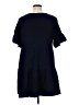 Perceptions 100% Cotton Solid Blue Casual Dress Size 1X - photo 2