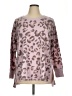New Directions Animal Print Pink Pullover Sweater Size 1X - photo 1
