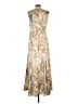 1.State 100% Polyester Animal Print Tan Casual Dress Size L - photo 2