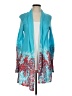 Lilly Pulitzer Graphic Tropical White Teal Cardigan Size L - photo 1