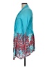 Lilly Pulitzer Graphic Tropical White Teal Cardigan Size L - photo 5