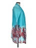 Lilly Pulitzer Graphic Tropical White Teal Cardigan Size L - photo 4