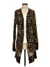 Halogen Animal Print Brown Cardigan Size L - photo 1
