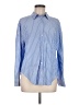 Zara Stripes Blue Long Sleeve Button-Down Shirt Size M - photo 1