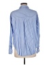 Zara Stripes Blue Long Sleeve Button-Down Shirt Size M - photo 2