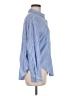 Zara Stripes Blue Long Sleeve Button-Down Shirt Size M - photo 4