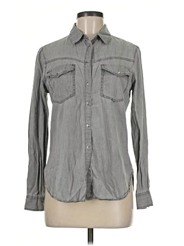 Zara Long Sleeve Button-Down Shirt (view 1)
