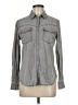 Zara Gray Long Sleeve Button-Down Shirt Size M - photo 1