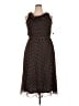 JBS 100% Polyester Polka Dots Black Casual Dress Size 18 - photo 1