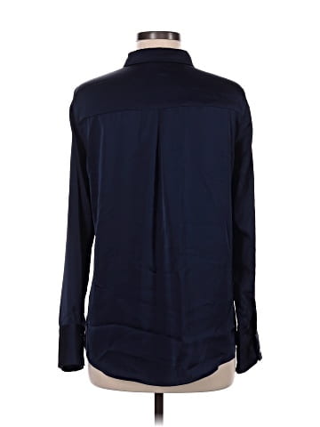 Aqua Long Sleeve Blouse (view 2)