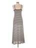 MSK Stripes Gray Casual Dress Size L - photo 2