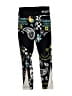 Justice Graphic Black Yoga Pants Size 7 - photo 1
