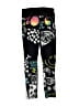 Justice Graphic Black Yoga Pants Size 7 - photo 2