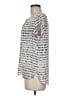 Q&A 100% Polyester Silver Short Sleeve Blouse Size M - photo 5