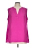 Chaus 100% Polyester Pink Sleeveless Blouse Size L - photo 1