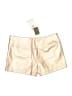 Celebrity Pink 100% Polyurethane Metallic Gold Skort Size M - photo 2