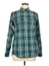 Eddie Bauer Plaid Teal Long Sleeve Blouse Size M - photo 1