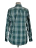 Eddie Bauer Plaid Teal Long Sleeve Blouse Size M - photo 2