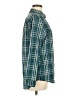 Eddie Bauer Plaid Teal Long Sleeve Blouse Size M - photo 4