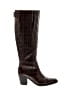Ganni Brown Burgundy Boots Size EU 38 - photo 1