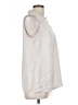 CAbi 100% Polyester Ivory Sleeveless Blouse Size L - photo 4