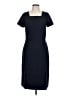 Ann Taylor Solid Black Casual Dress Size 12 (tall) - photo 1