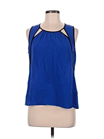 Banana Republic Monogram Sleeveless Silk Top (view 1)