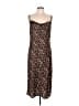 MICHAEL Michael Kors 100% Polyester Animal Print Brown Casual Dress Size L - photo 1