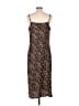 MICHAEL Michael Kors 100% Polyester Animal Print Brown Casual Dress Size L - photo 2
